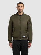 khujo-jacke-adon-forest-green-damen-bomberjacke-bergangsjacke image 4