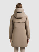 khujo-coat-sina-greige-kurz-wattierter-wintermantel-mit-kapuze image 3