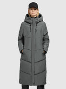 khujo-coat-sonje5-damen-steppmantel-gray-relaxed-fit-wadenlang image 4