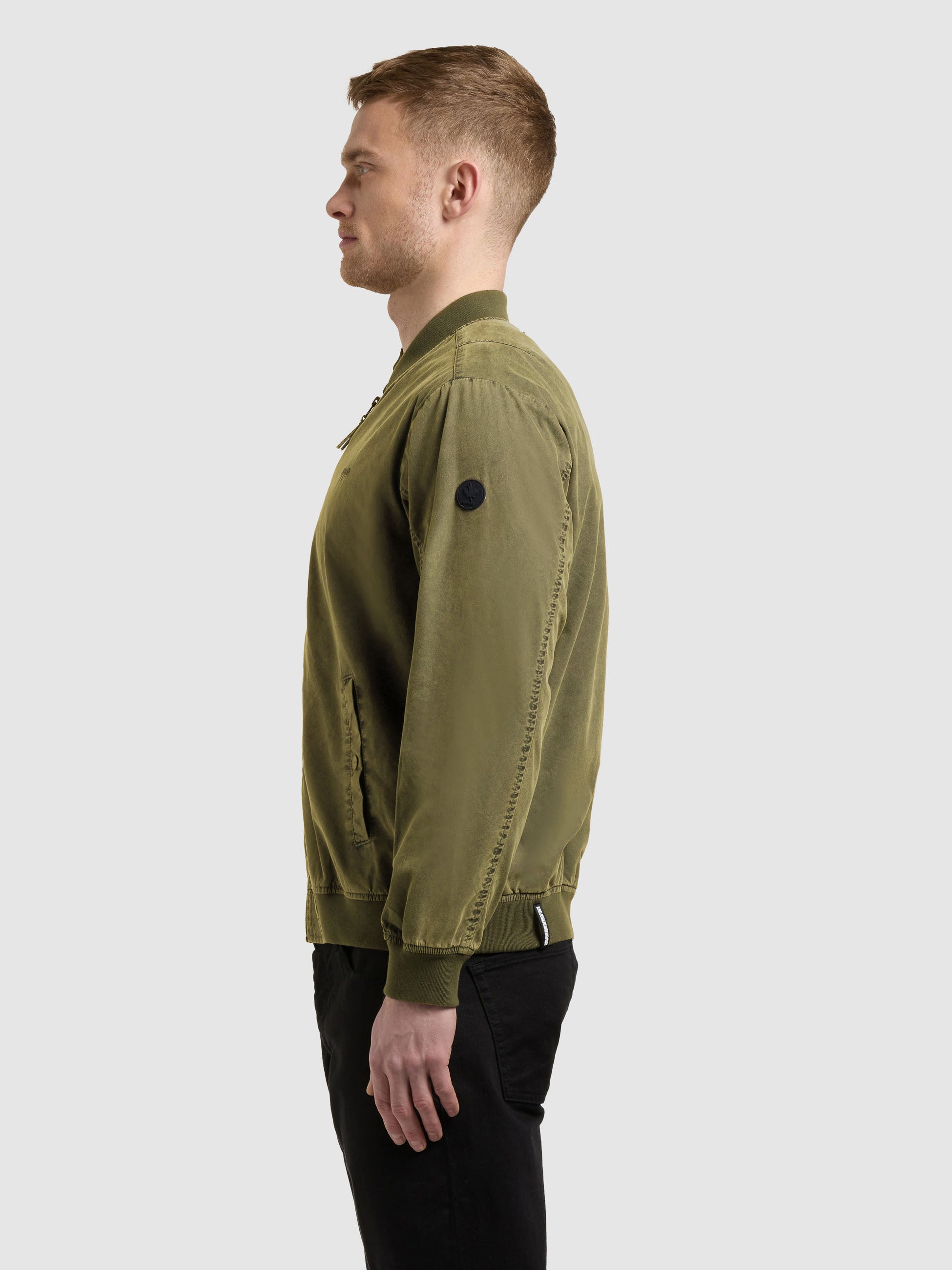 khujo-jacke-ulric-turtle-green-blousonjacke-im-college-stil image 5