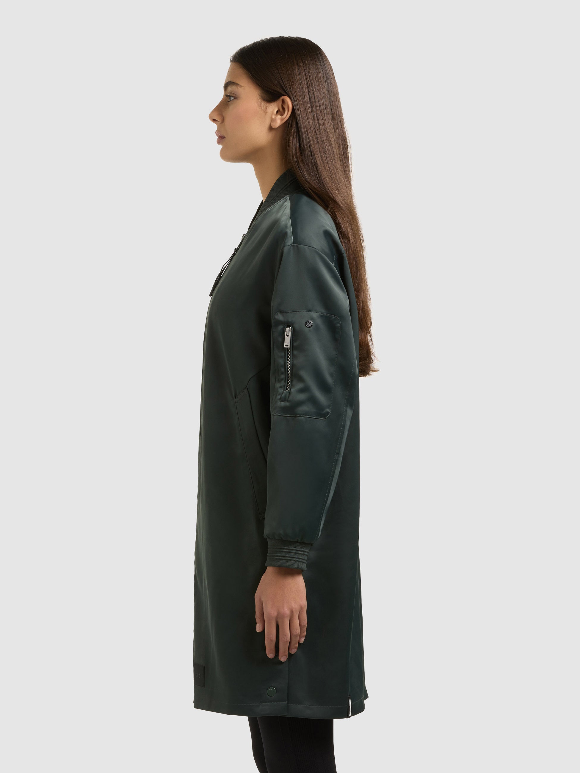 khujo-tindra-damen-blousonmantel-treetop-green image 5