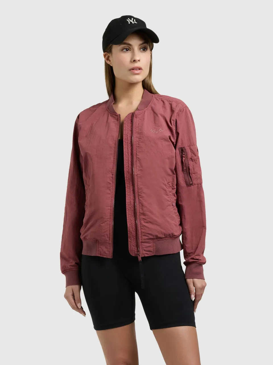 khujo-denz-bomberjacke-fuchsia-blouson-ungef-ttert-f-r-damen image 1