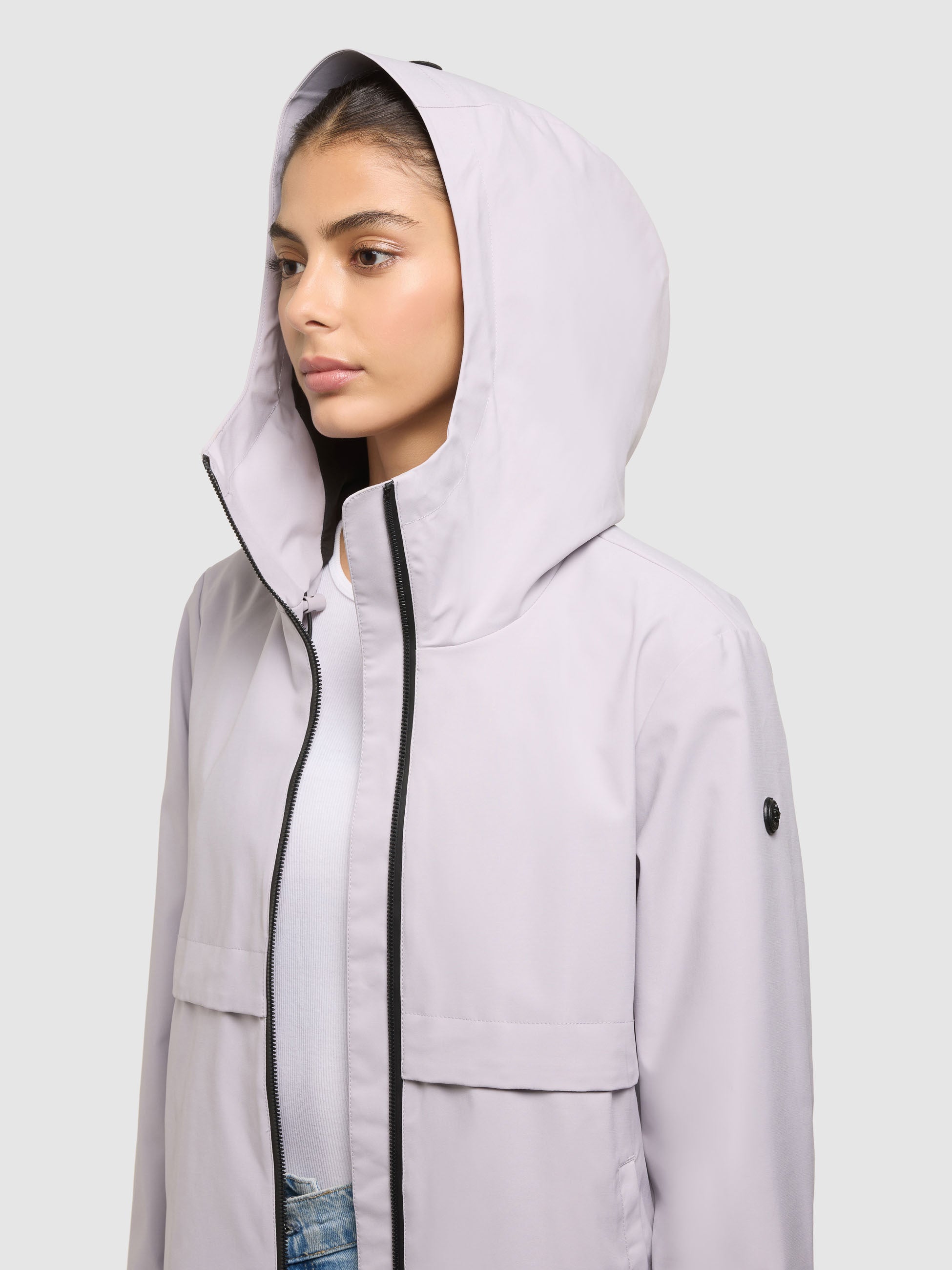 khujo-mantel-june-raindrops-lilac-leichter-damen-kurzmantel-parka image 7