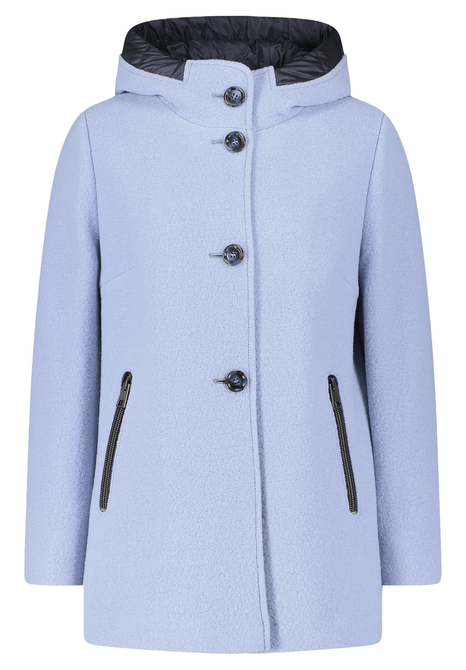 gil-bret-damen-wolljacke-mit-kapuze-100-schurwolle-klassischer-mantel image 1