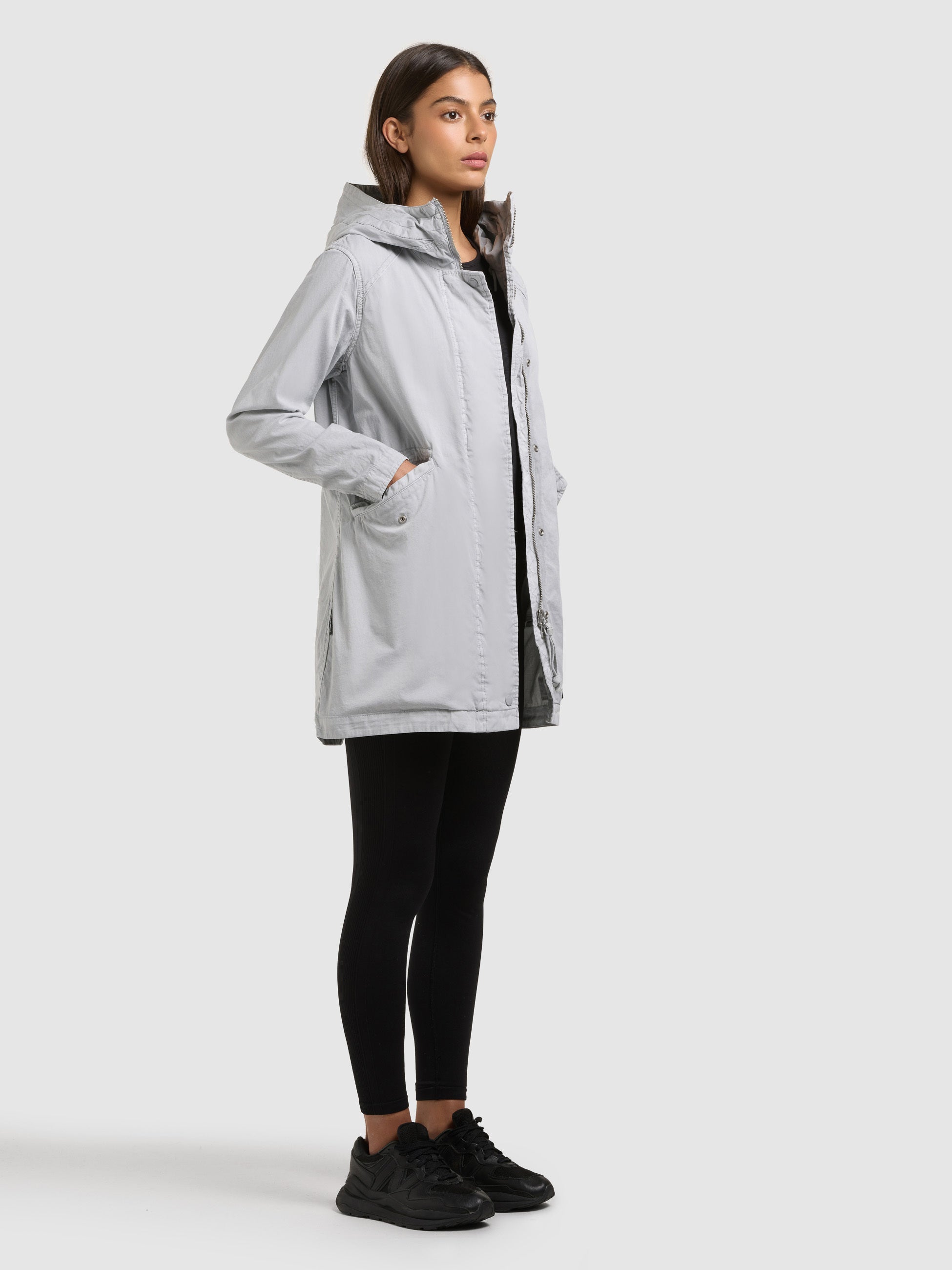 khujo-parka-nika-light-grey-leichter-baumwoll-parka-damen image 6
