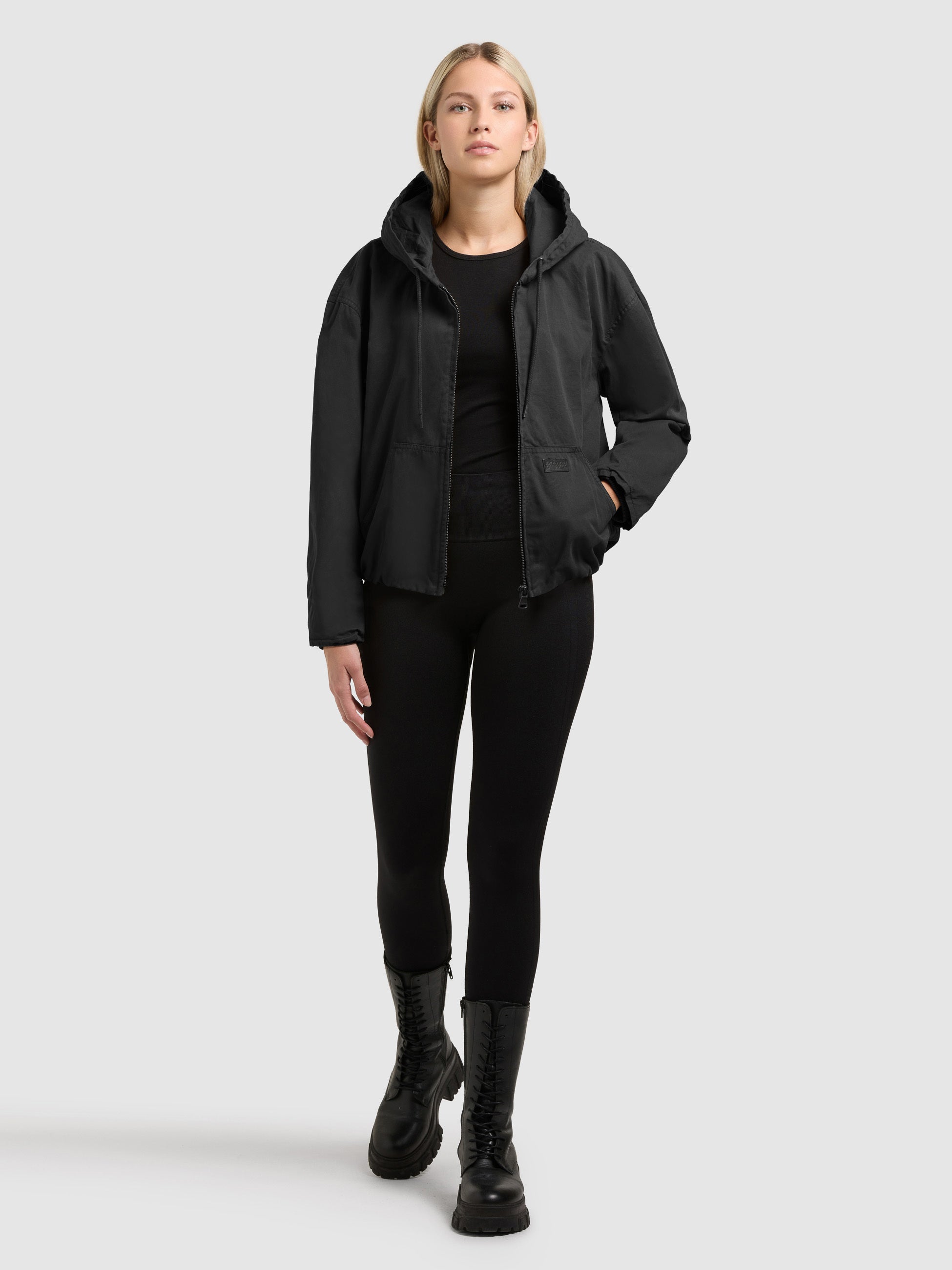 khujo-jacke-judy-black-blousonjacke-hoodie-jacke-f-r-damen image 2