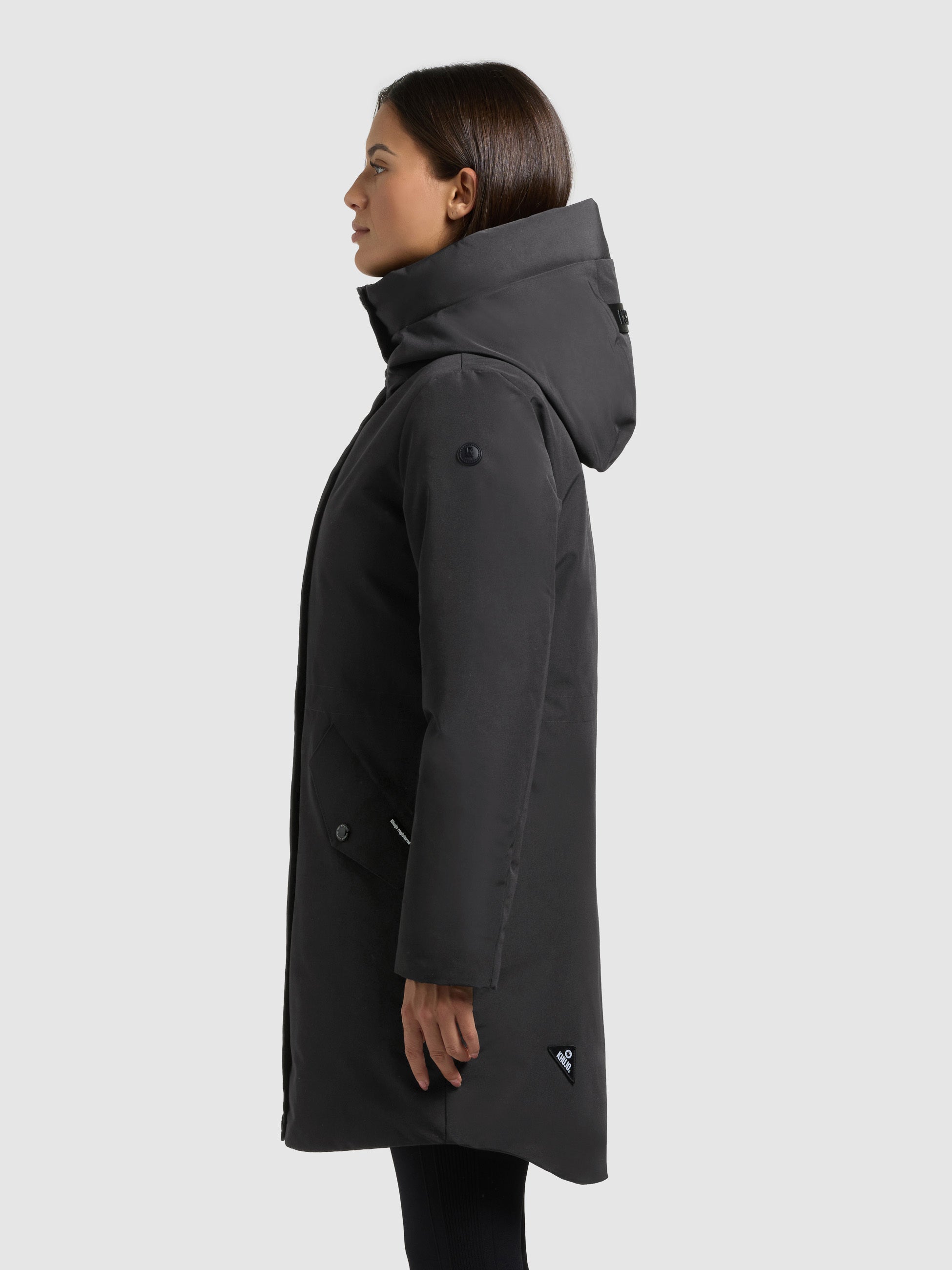 khujo-mantel-diance-winter-grey-damen-kurzmantel-wattiert-slim-fit image 5