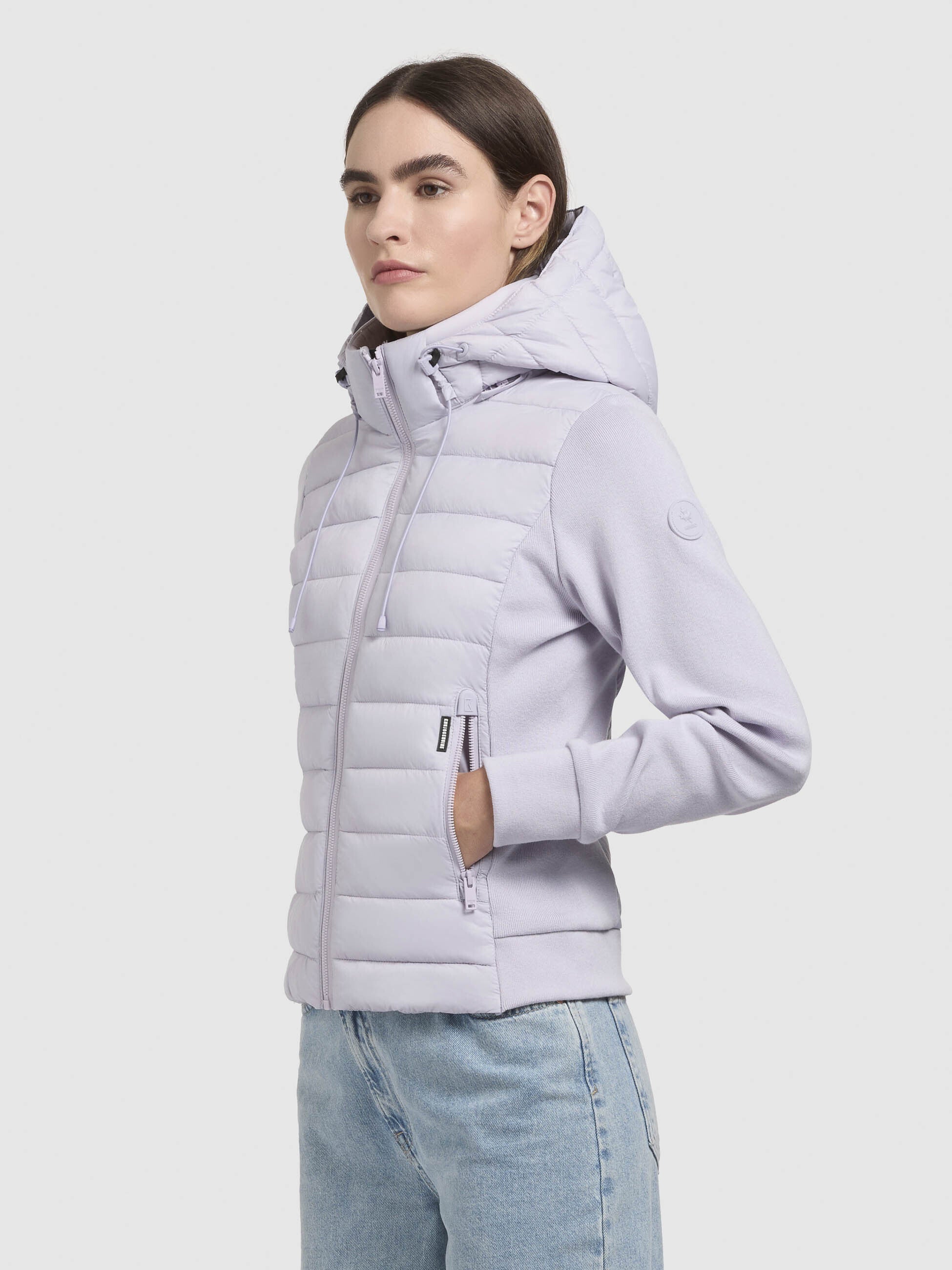 khujo-athi-damen-steppjacke-blasslila-materialmix-baumwollmix image 5