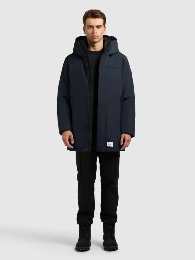 khujo-kann2-parka-port-blue-warm-wattierte-winterjacke-mit-kapuze image 1