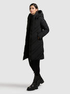 khujo-mantel-taby-black-damen-kurzmantel-stepp image 2