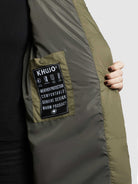 khujo-coat-vares-khaki-damen-steppmantel-wadenlang-mit-kapuze image 7