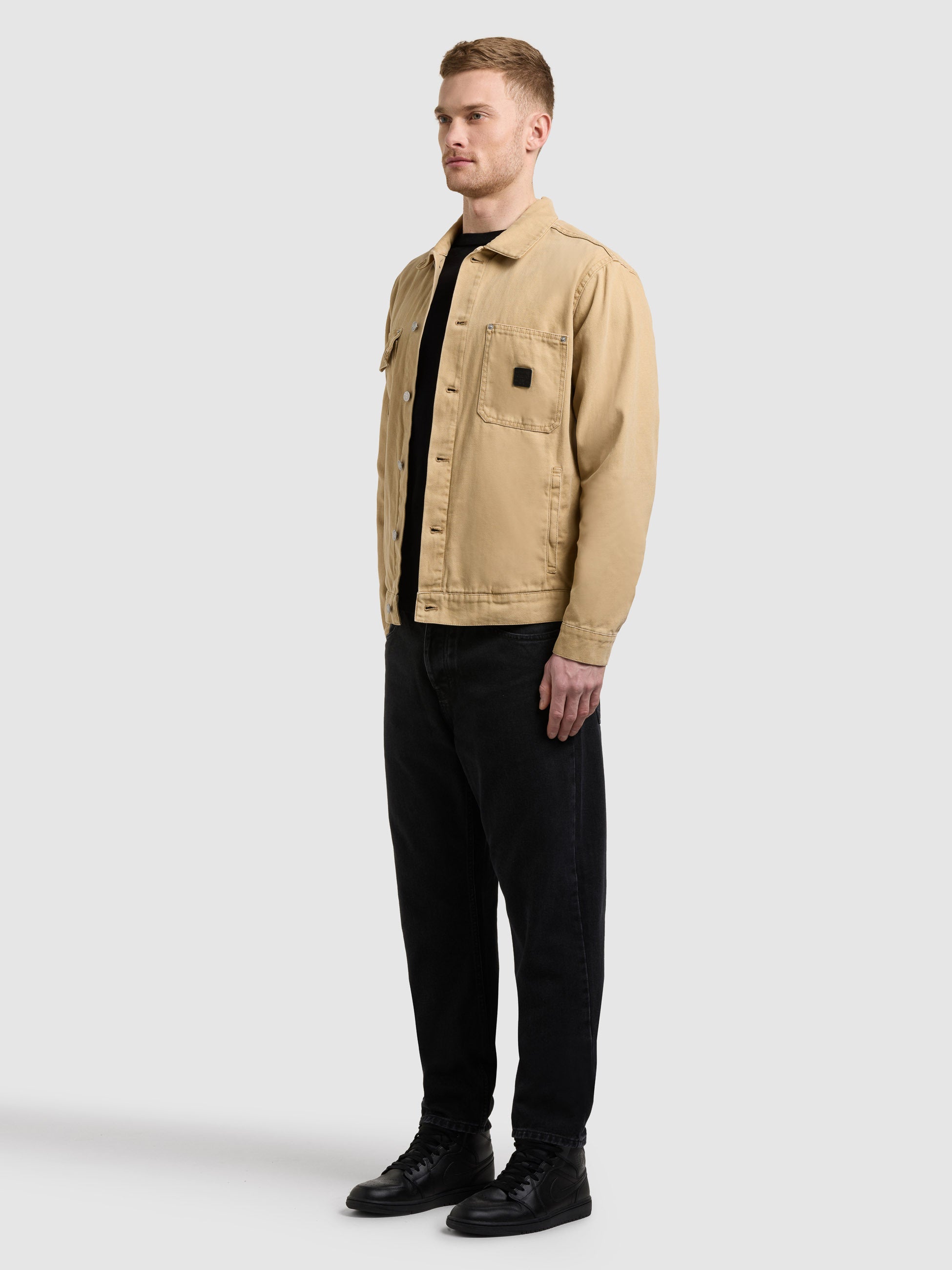khujo-jacke-ronny-camel-workwear-jacke-aus-baumwoll-canvas-regular-fit image 2