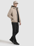 khujo-jacke-larm-beige-regular-fit-kapuzenjacke-damen image 6