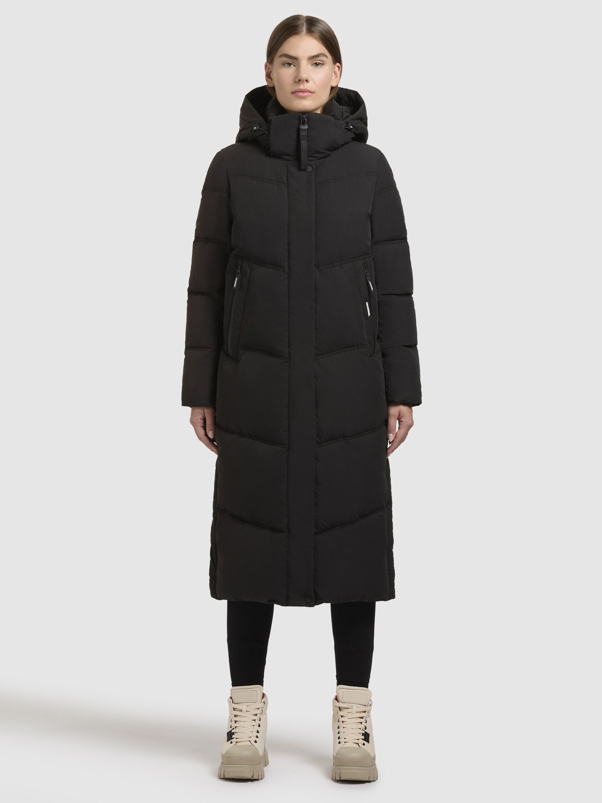 khujo-mantel-luga-schwarz-parka-steppmantel-knielang image 1