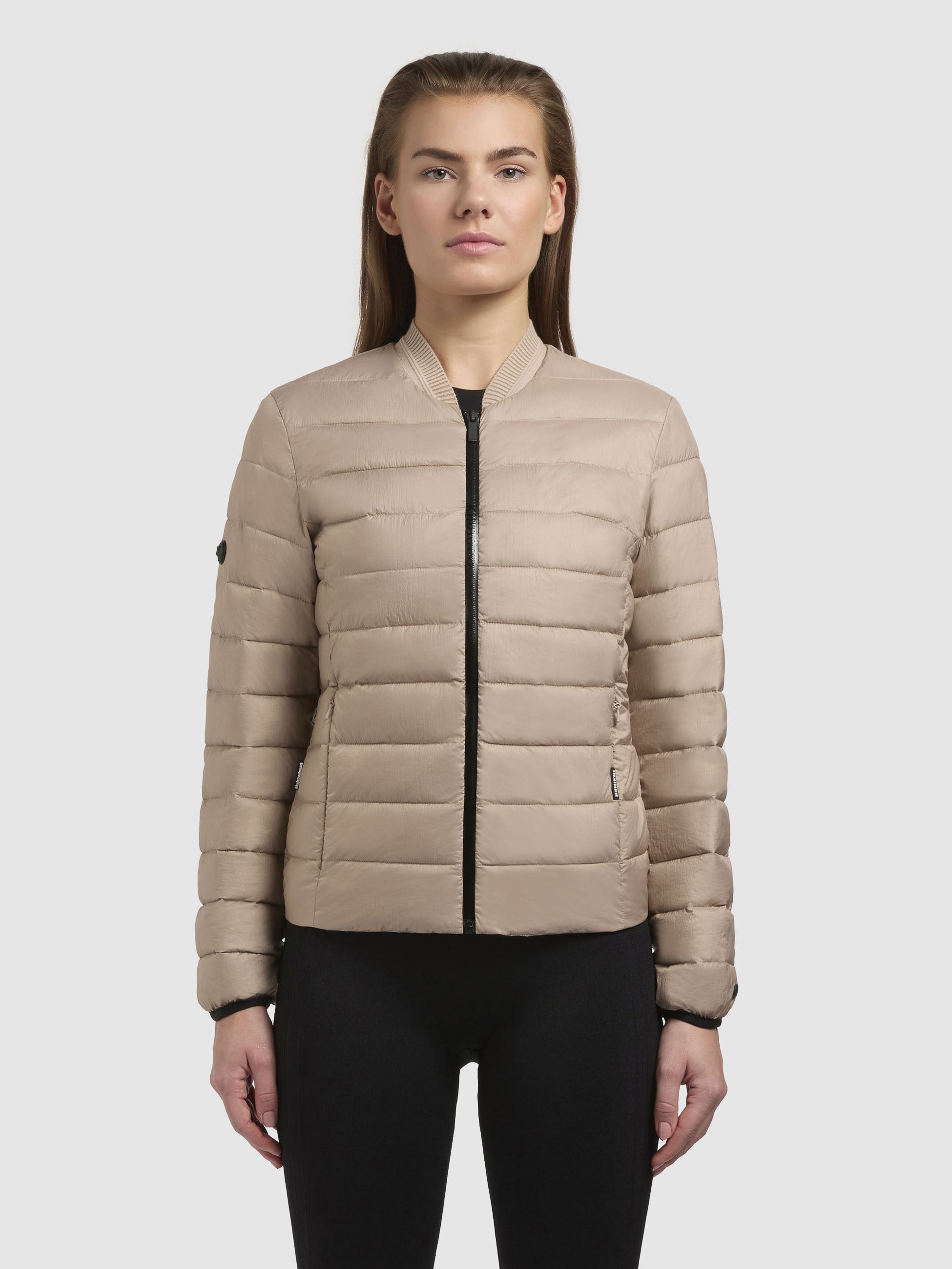 khujo-jacke-aude-h-ftlange-steppjacke-beige-mit-crinkle-optik image 4
