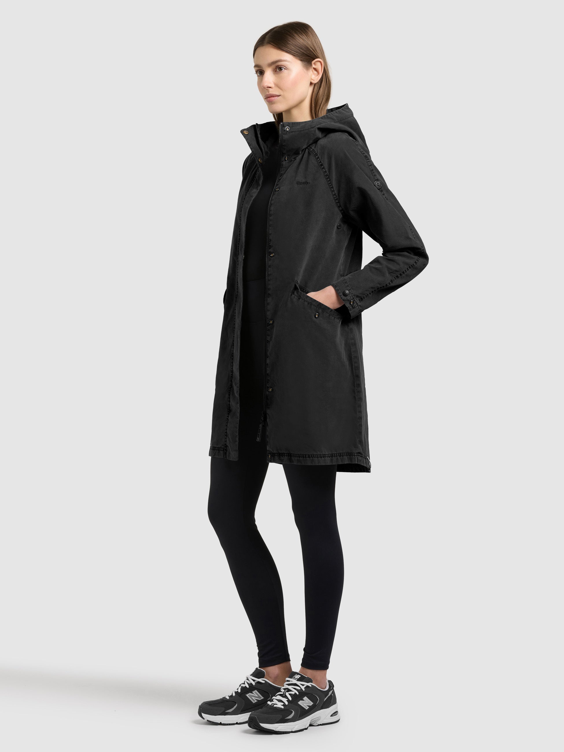 khujo-leal-black-black-kapuzenmantel-f-r-damen image 2