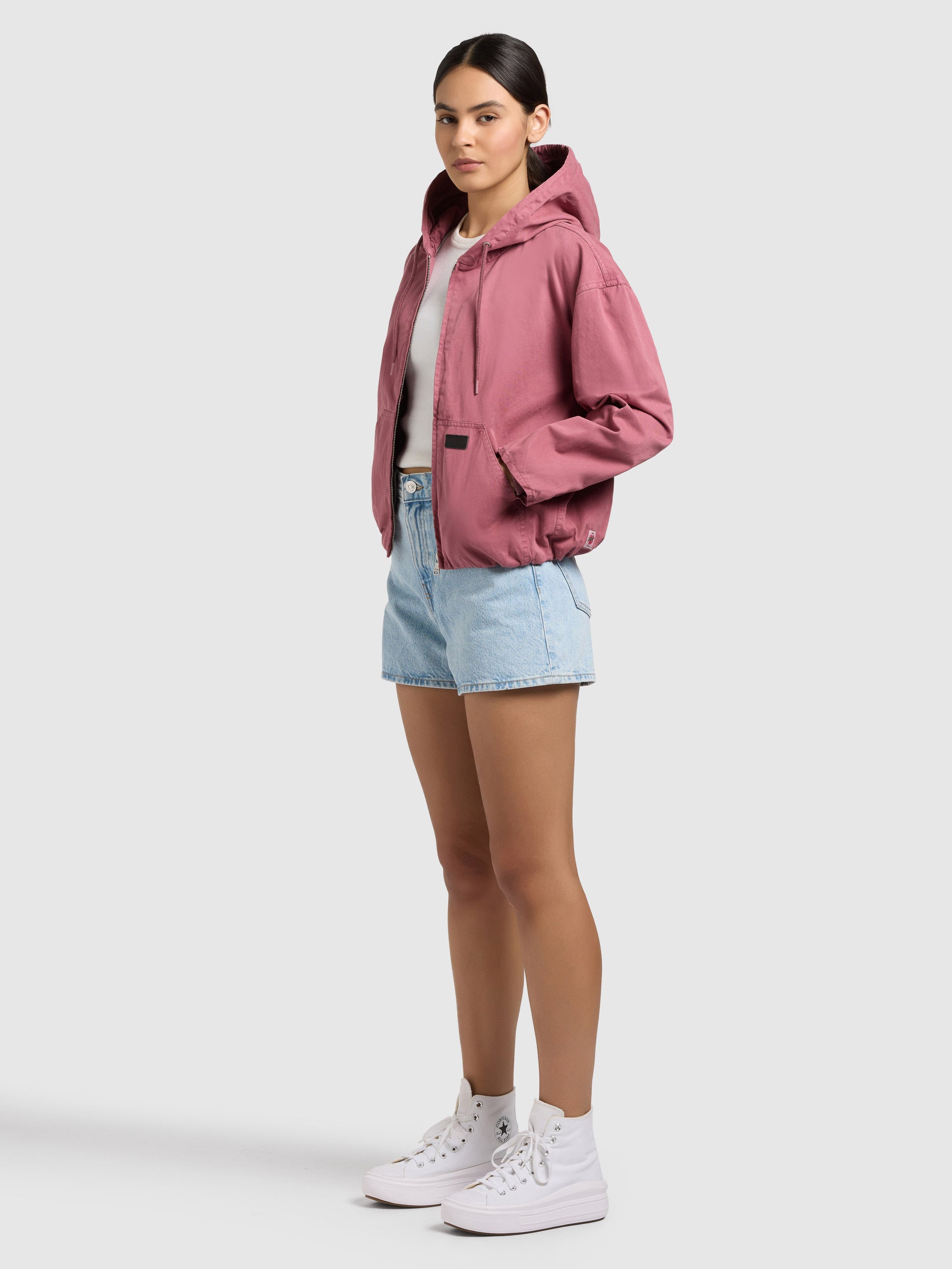 khujo-jacke-judy-fuchsia-blousonjacke-mit-kapuze-aus-baumwoll-twill image 2