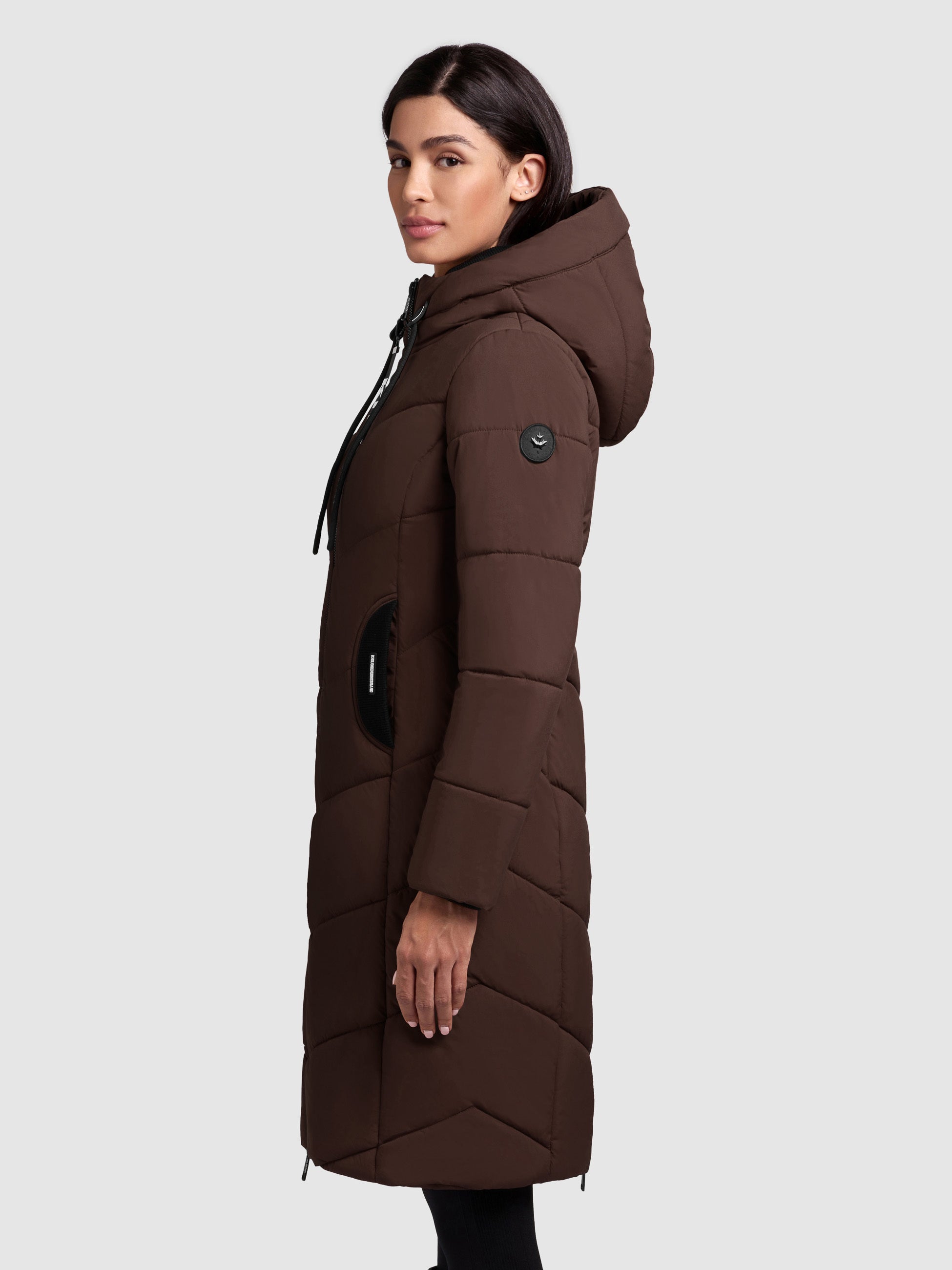 khujo-mantel-aribay4-light-dark-brown-lange-steppjacke image 5