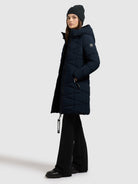 khujo-coat-tiff-port-blue-steppmantel-damen image 2