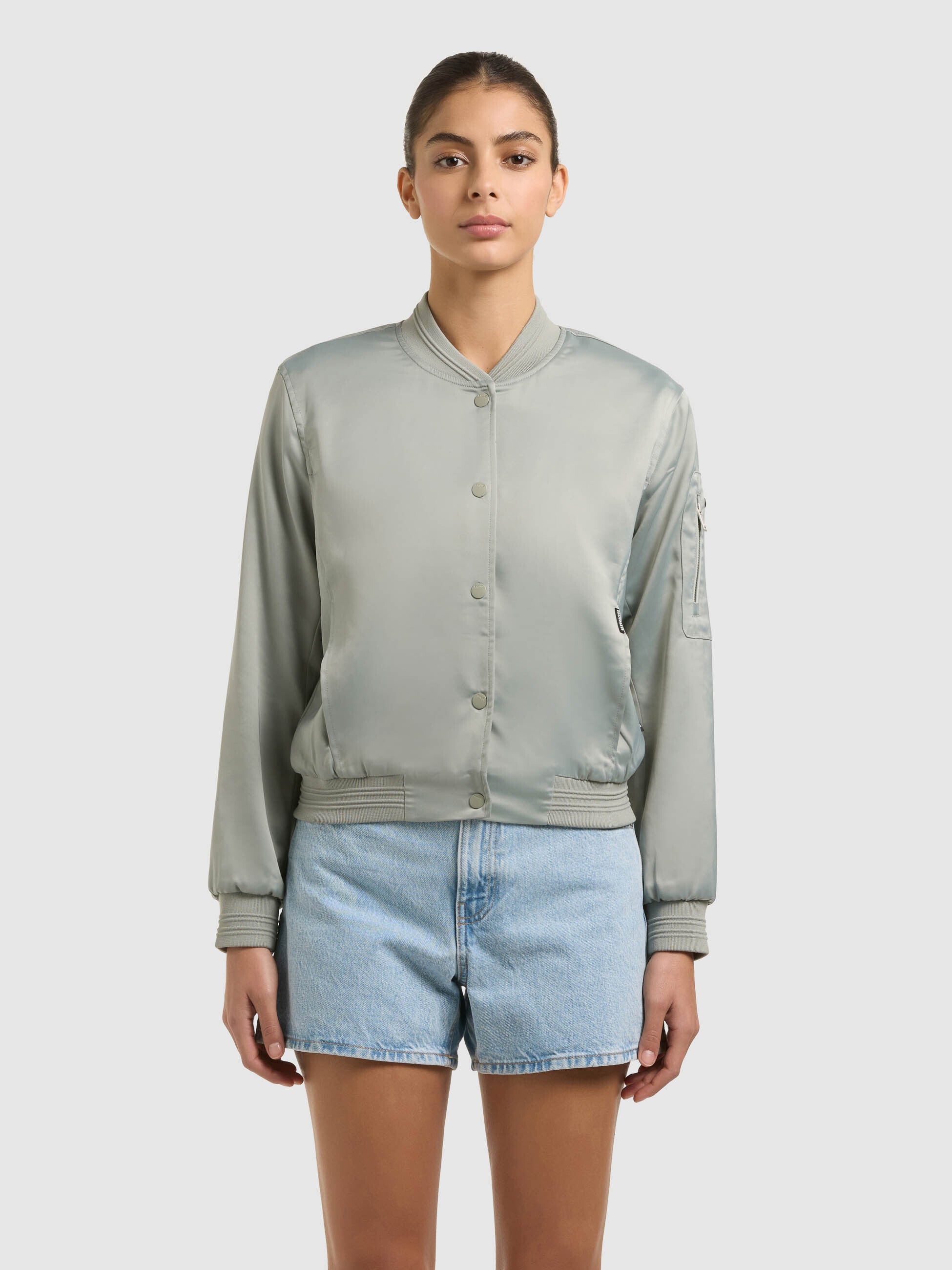 khujo-jacke-tami-cloud-green-bomberjacke-f-r-damen image 4