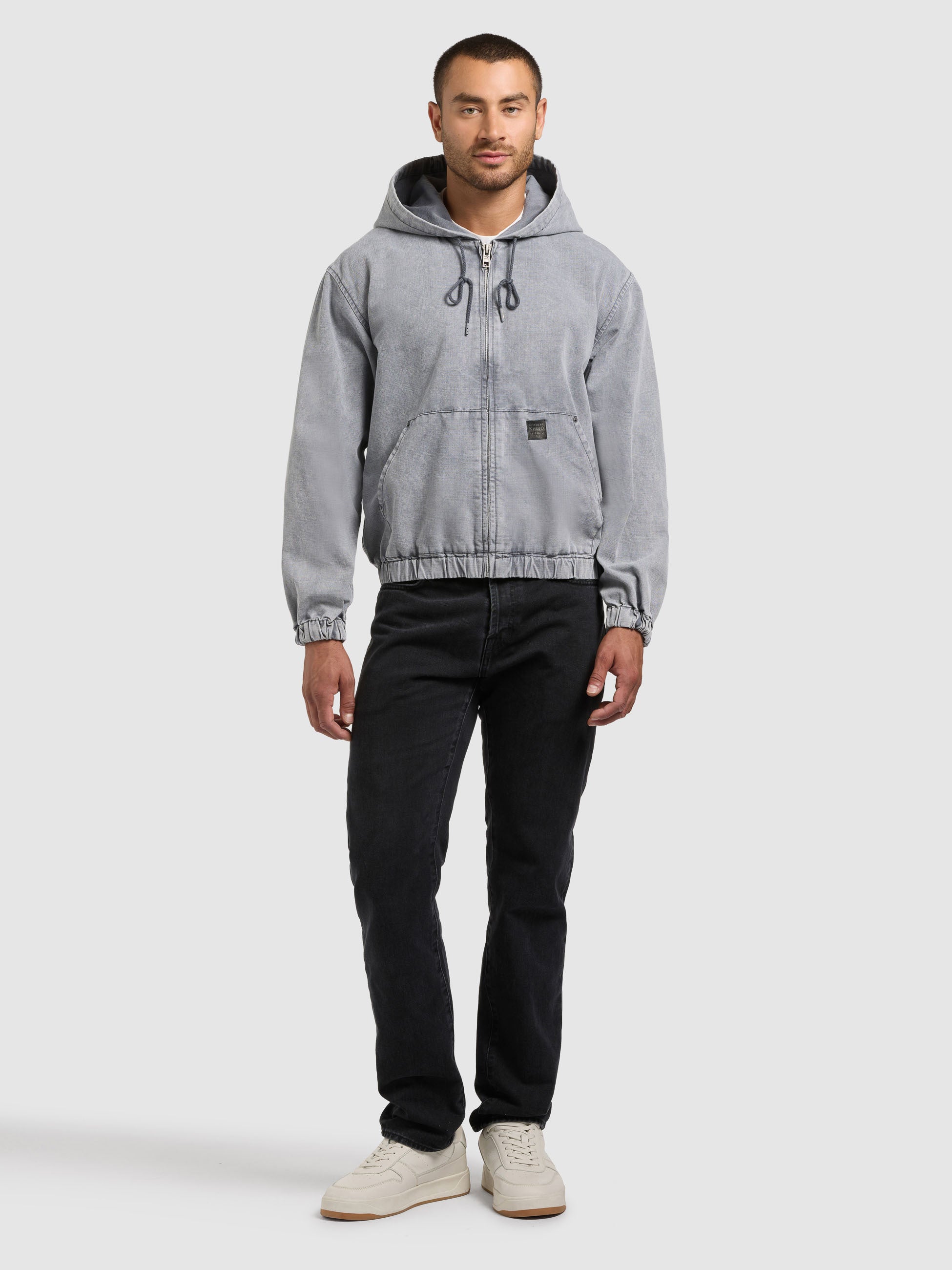 khujo-darrel-blousonjacke-grey-kapuzenjacke-mit-loose-fit image 2