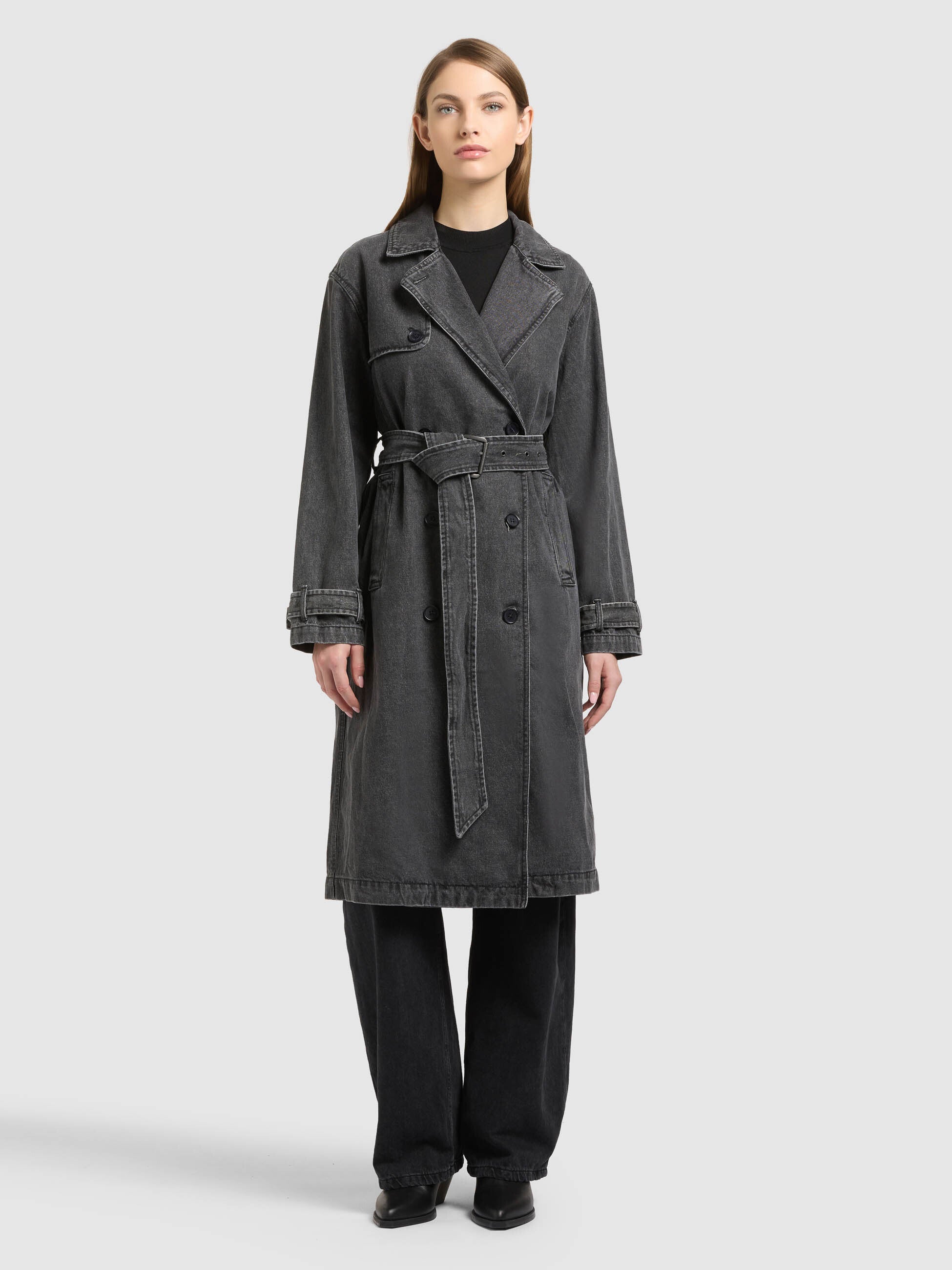 khujo-hera-mantel-dark-grey-damen-jeans-trench-denim-lang image 4