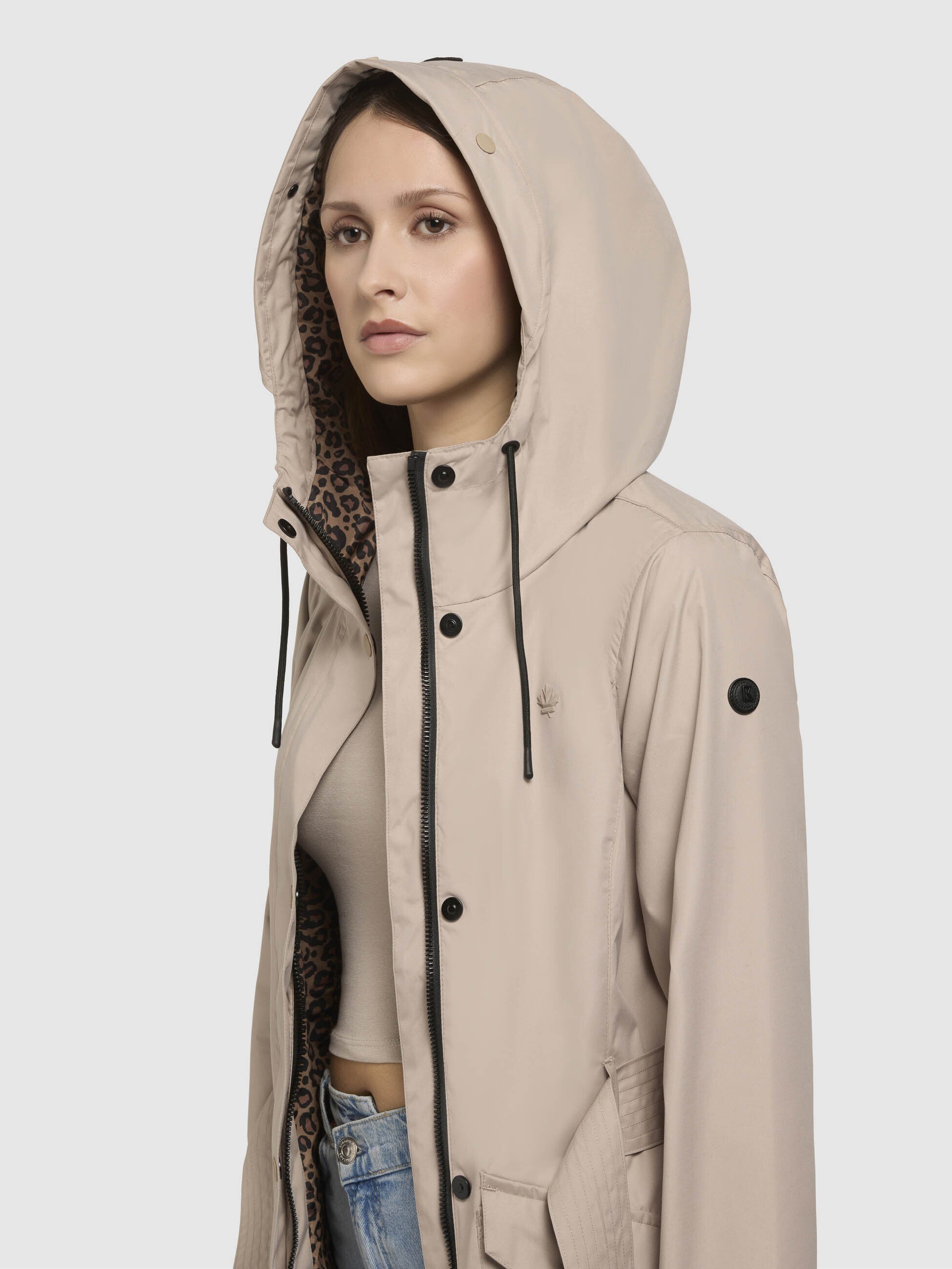 khujo-jacke-mosti-beige-damen-sommerparka-trenchcoat-mit-g-rtel-2 image 7
