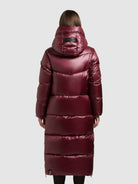 khujo-coat-tonia-mahogani-red-gl-nzender-steppmantel-damen-loose-fit image 3