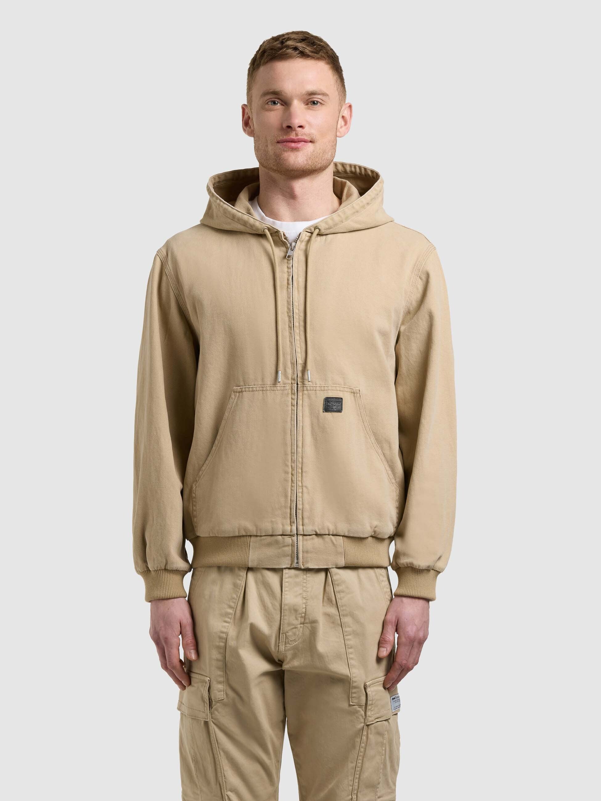 khujo-jacke-rhiis-camel-workwear-blouson-aus-baumwoll-canvas image 4