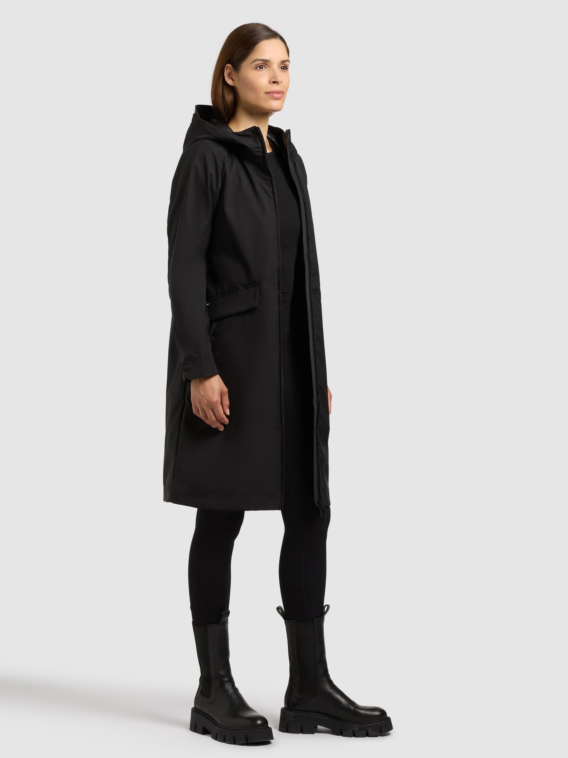khujo-femke2-damen-parka-black-slim-fit-regenparka-mit-kapuze image 5