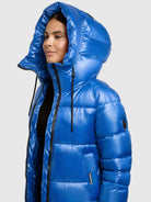 khujo-cara-jacke-royal-blue-damen-steppjacke-gl-nzend-mit-kapuze image 7