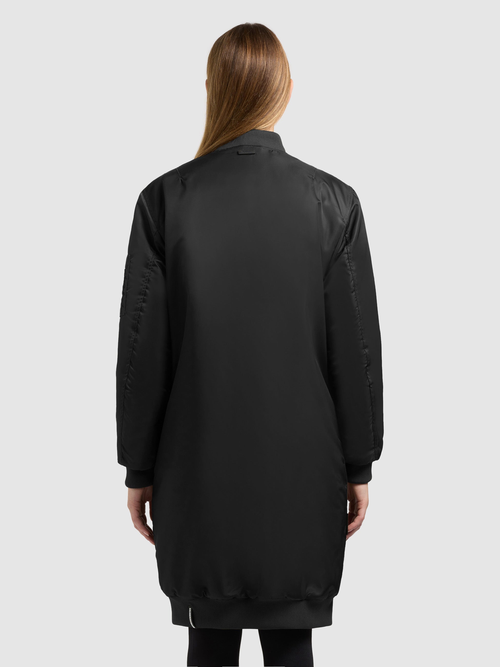 khujo-mantel-lulu-bomber-black-wintermantel-im-bomber-look-damen image 3