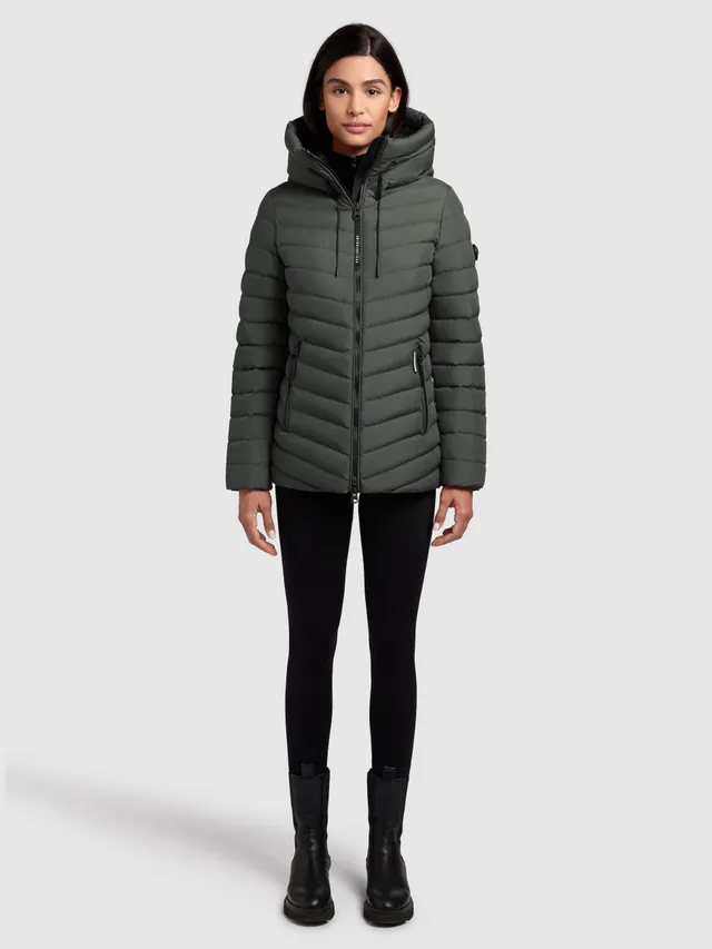 khujo-pace-steppjacke-foam-green-f-r-damen-h-ftlange-kapuzenjacke image 1