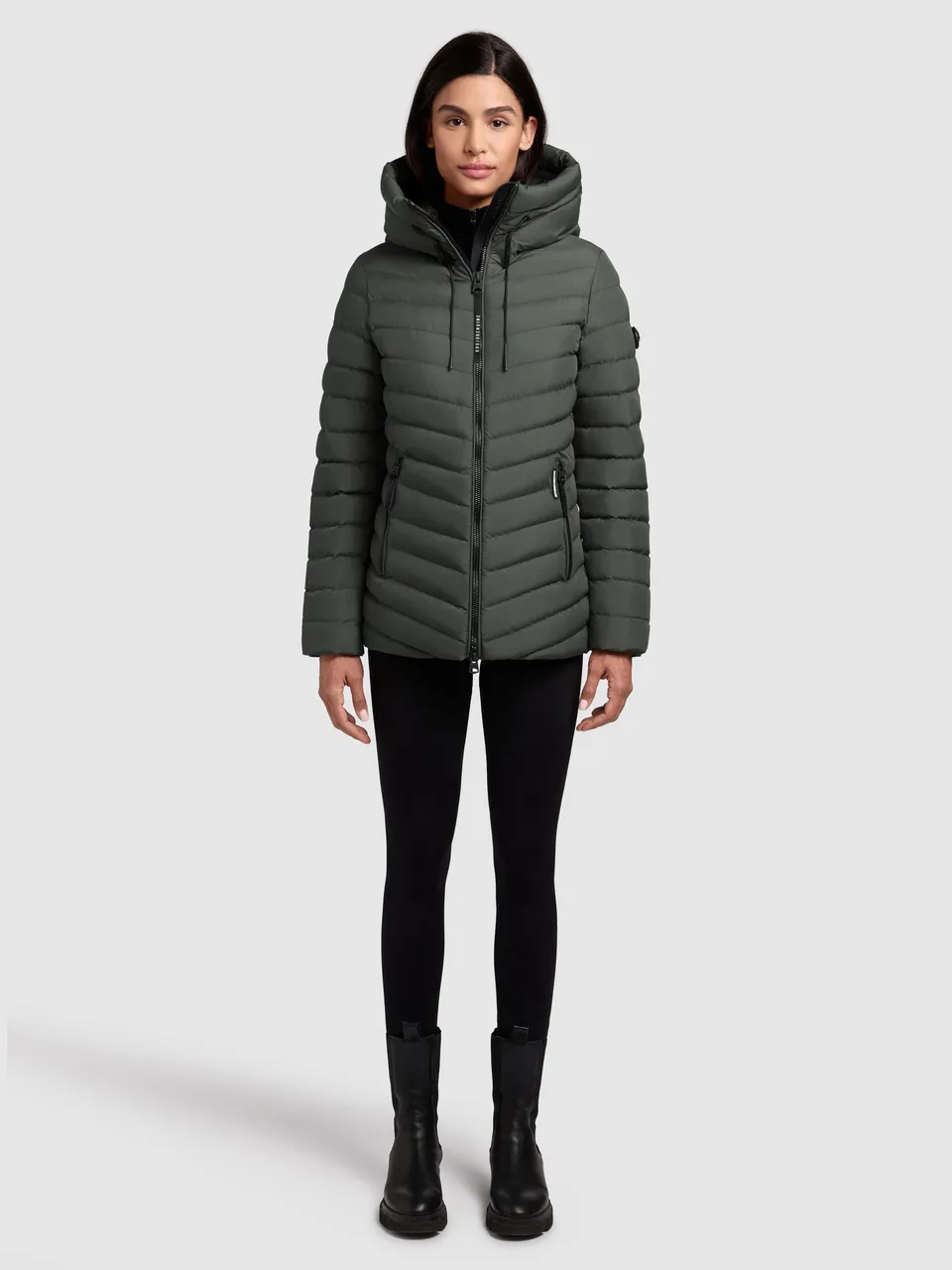khujo-pace-steppjacke-foam-green-f-r-damen-h-ftlange-kapuzenjacke image 1