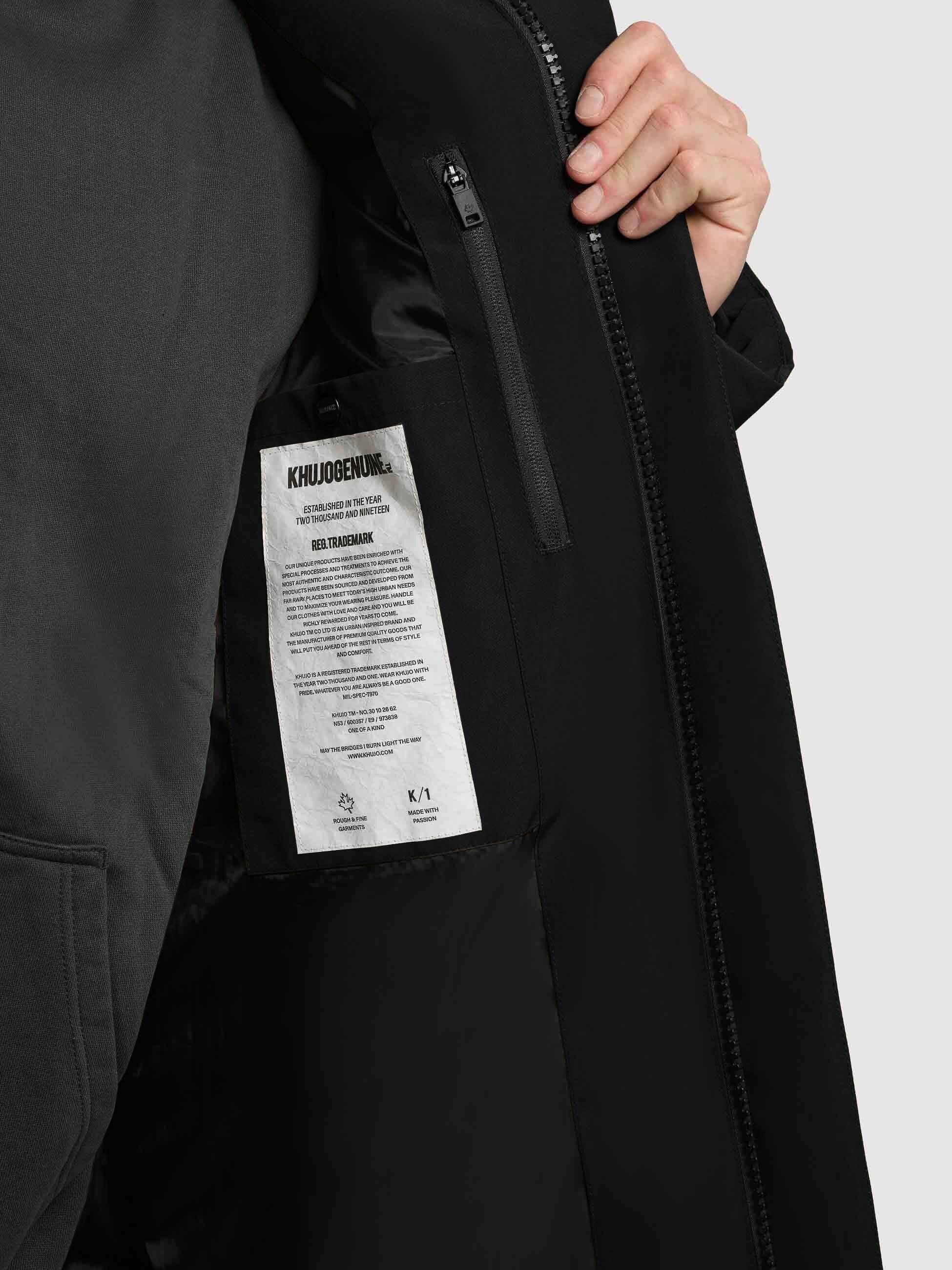 khujo-zeno-damen-steppmantel-black-loose-fit-wasserabweisend image 7