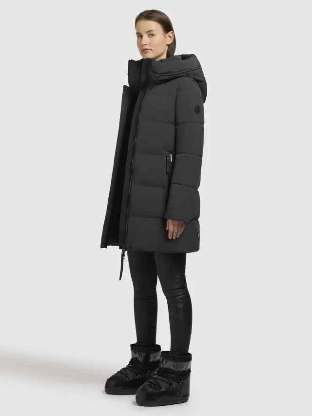 khujo-mantel-lola-dunkelgrau-wattierter-stepp-kurzmantel-damen-regular-fit image 1