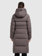 khujo-coat-enakh-graphite-gray-damen-knielanger-steppmantel-slim-fit image 3