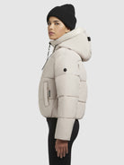 khujo-jacke-elida-hellbeige-kurze-damen-steppjacke-mit-kapuze-im-loose-fit image 5