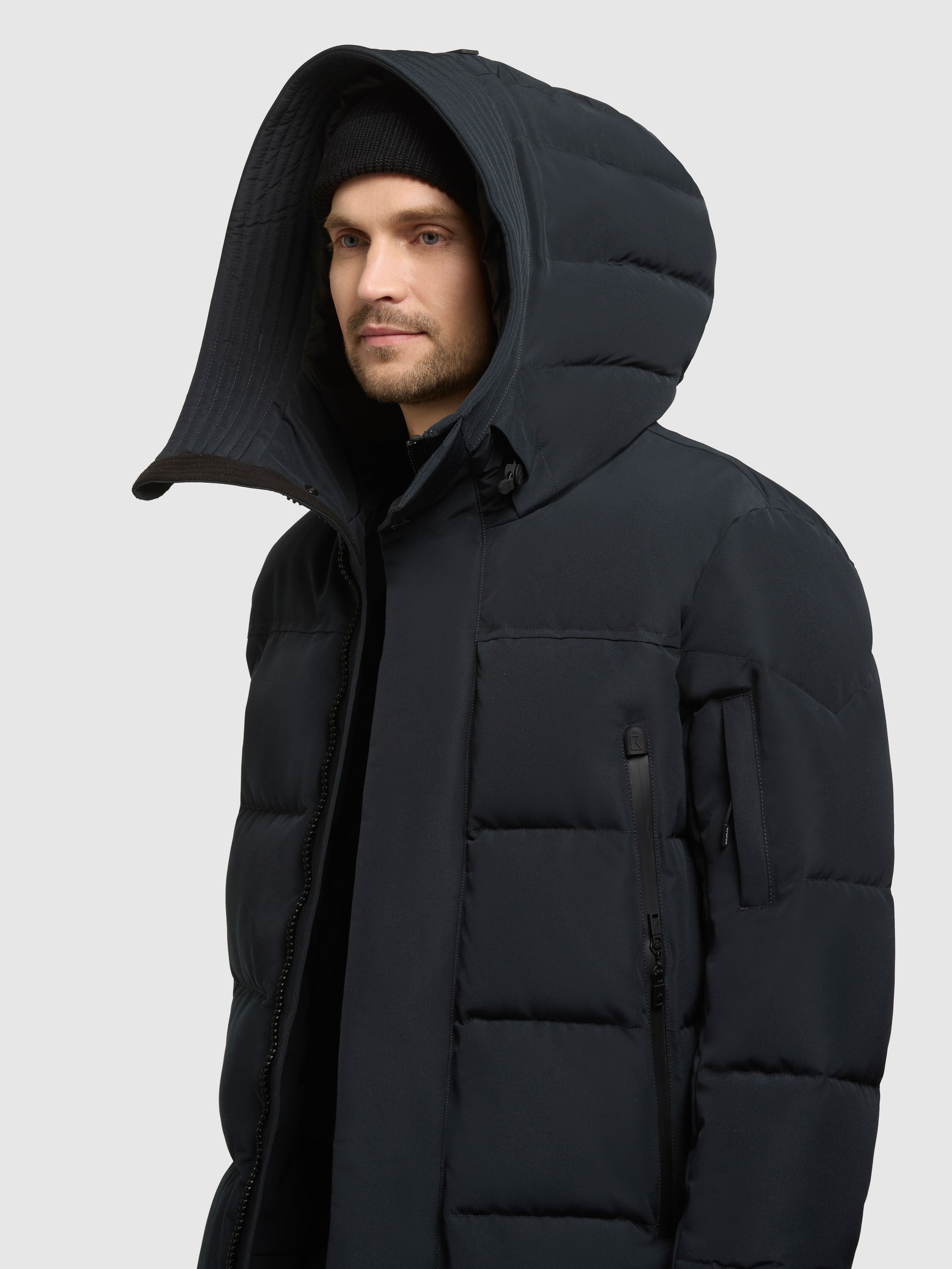 khujo-jacke-tato2-obrage-grey-herren-steppjacke-h-ftlang-mit-kapuze image 7