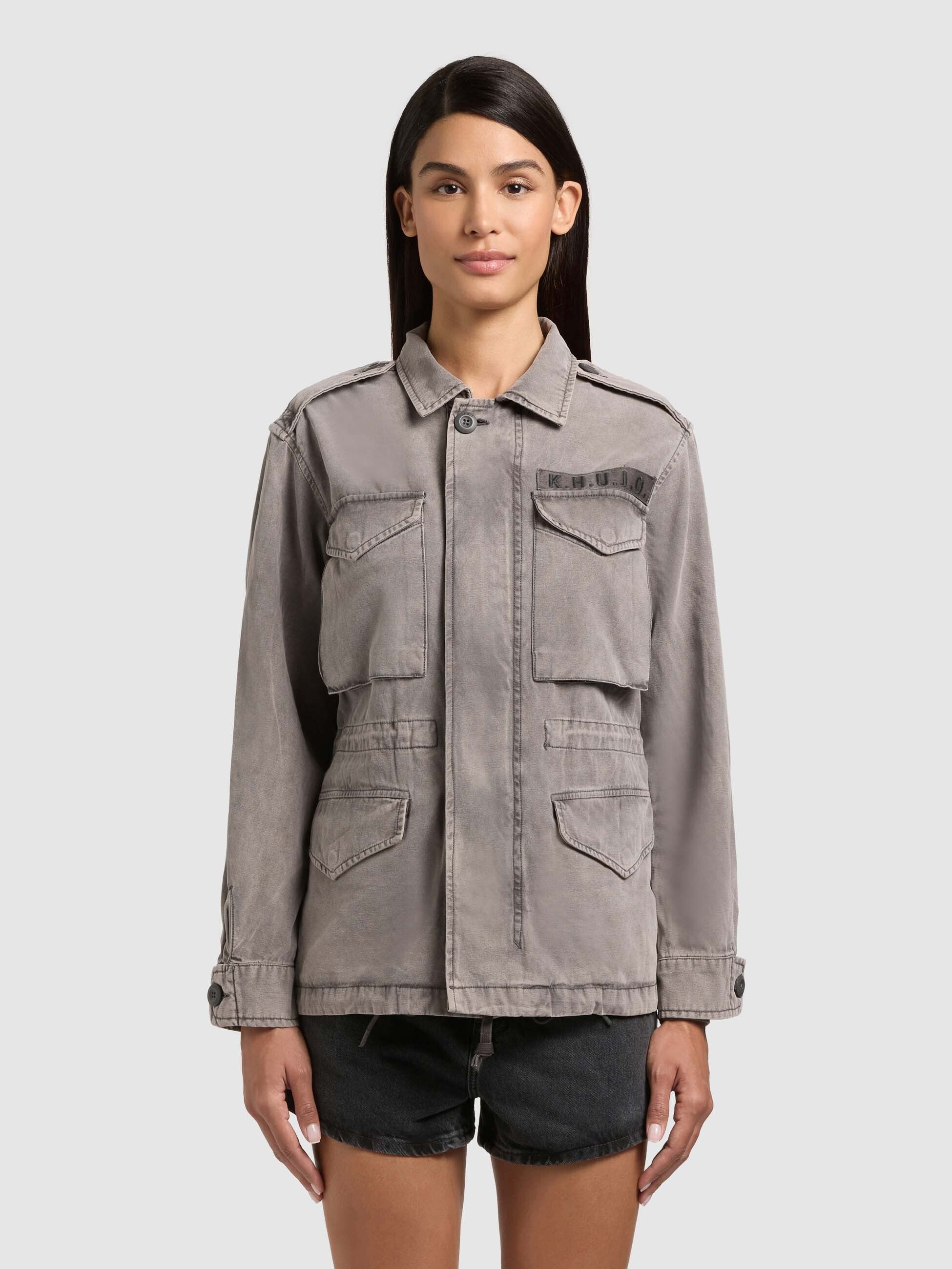 khujo-jacke-buni-slate-grey-fieldjacke-damen-aus-baumwoll-twill image 4