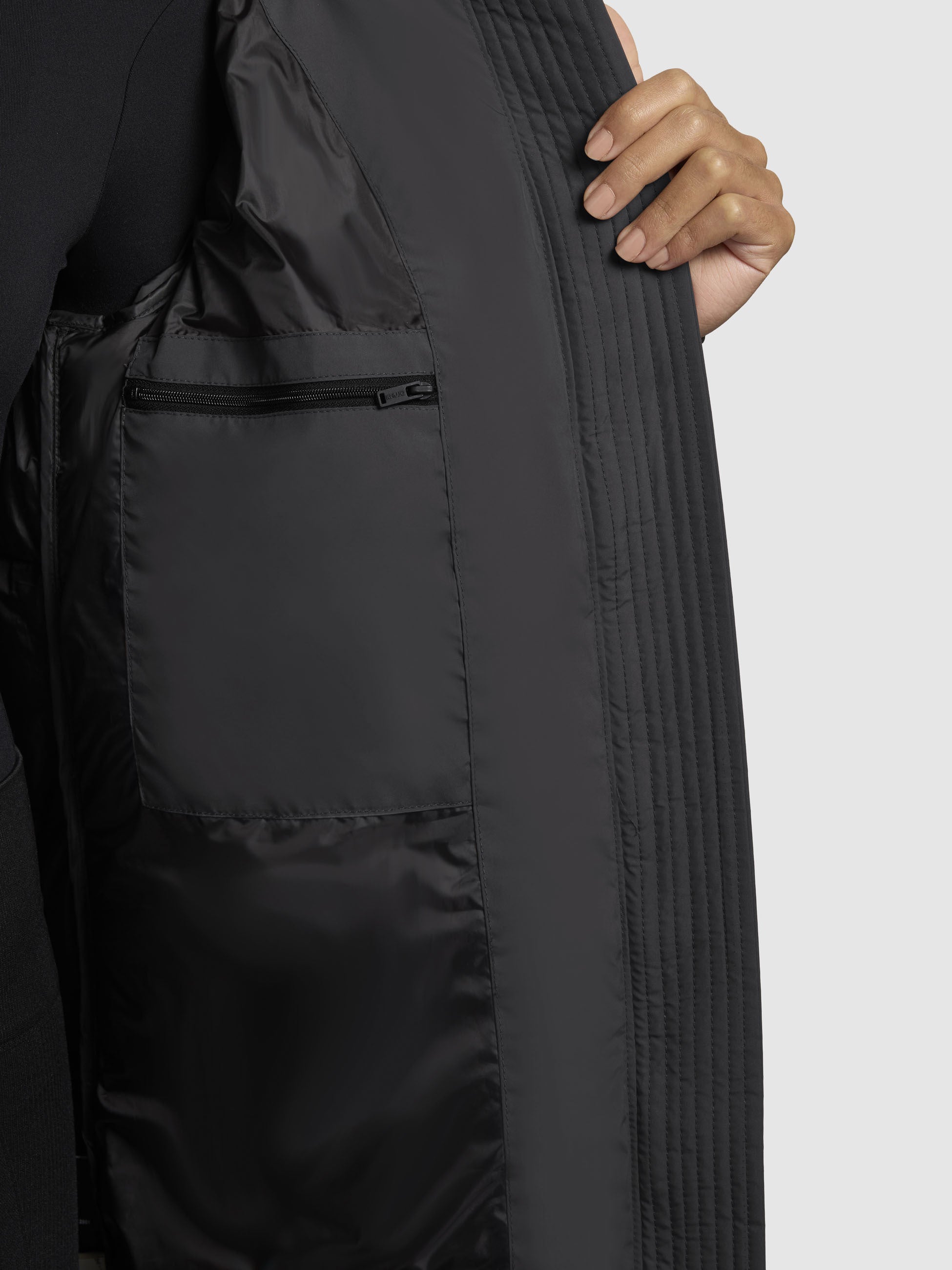 khujo-mantel-deria3-dunkelgrau-knielanger-steppmantel-slim-fit image 8