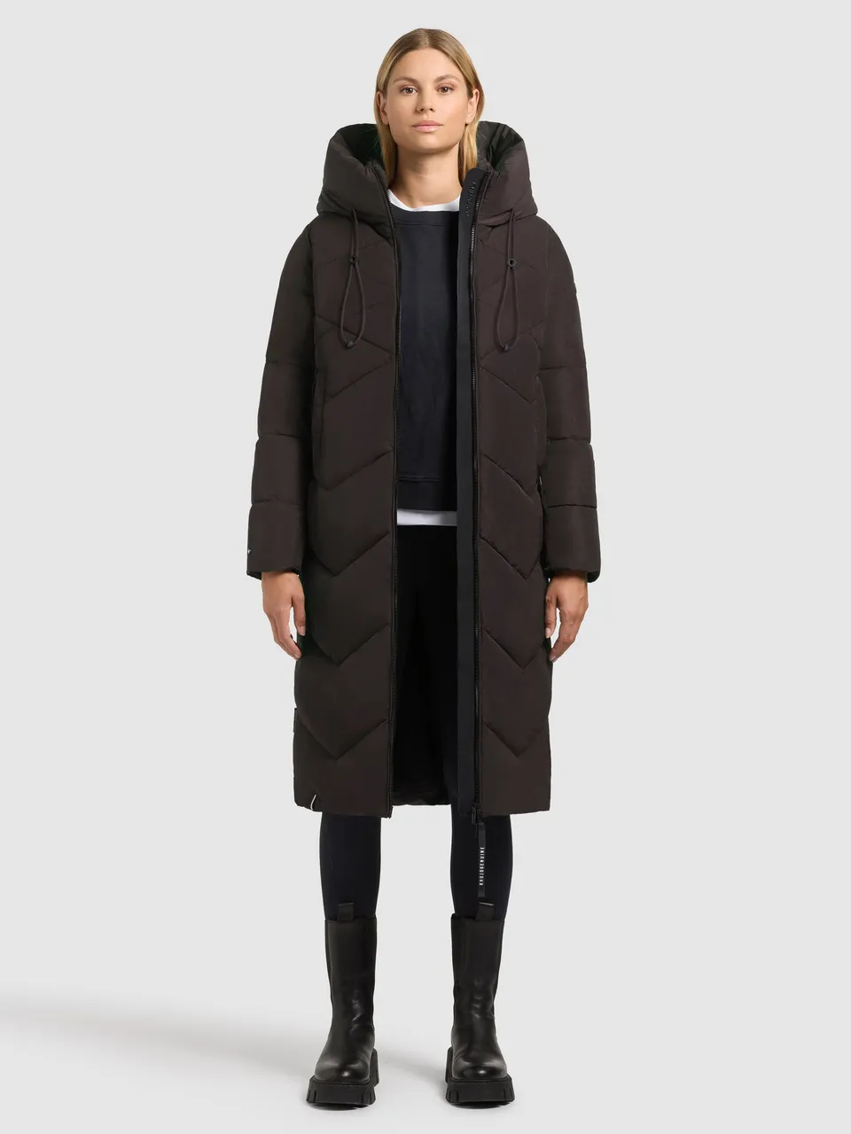 khujo-coat-linari-moody-plum-wadenlanger-damen-steppmantel image 1