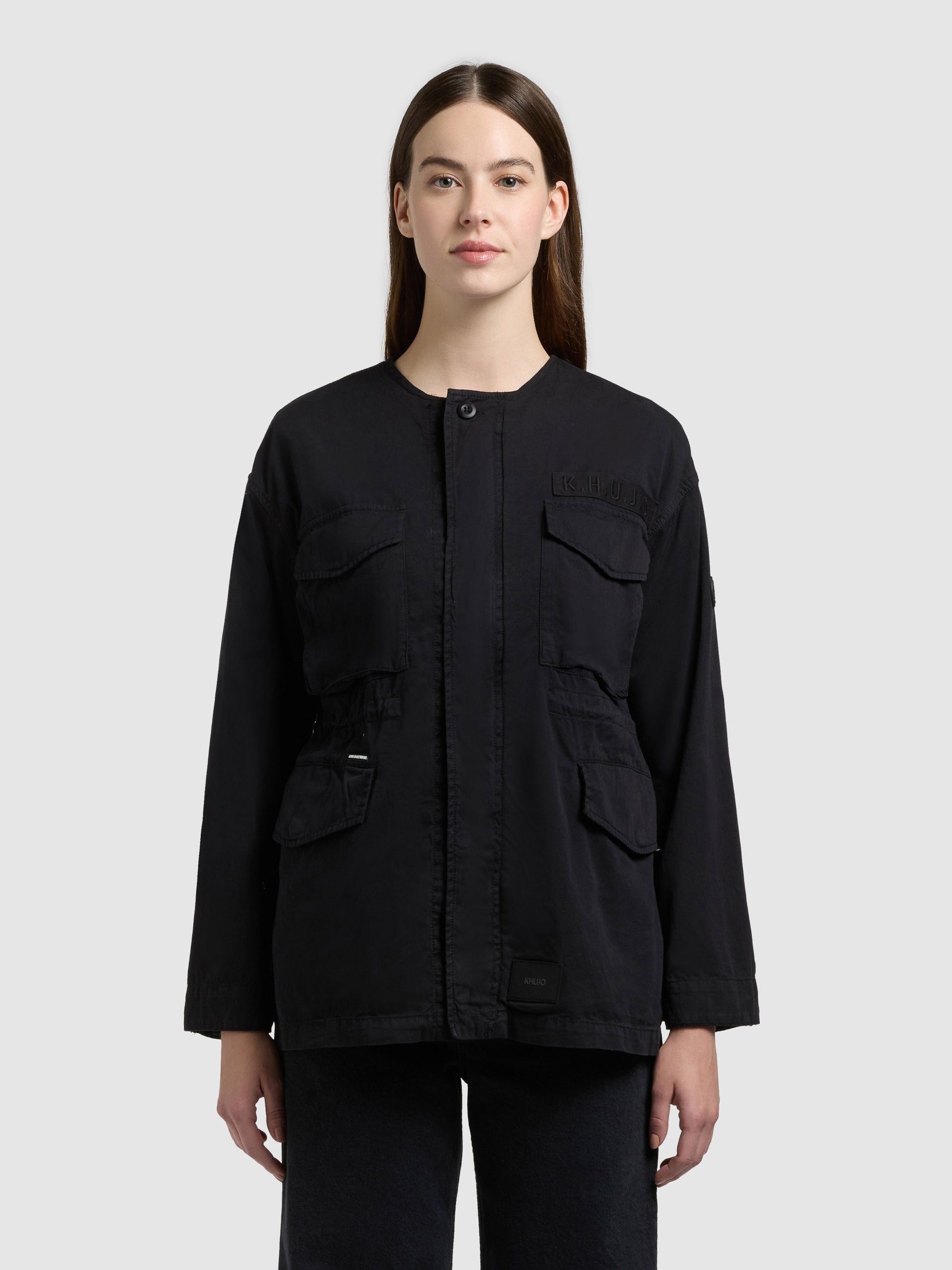 khujo-jacke-sunna-black-fieldjacke-aus-baumwoll-twill-f-r-damen image 4