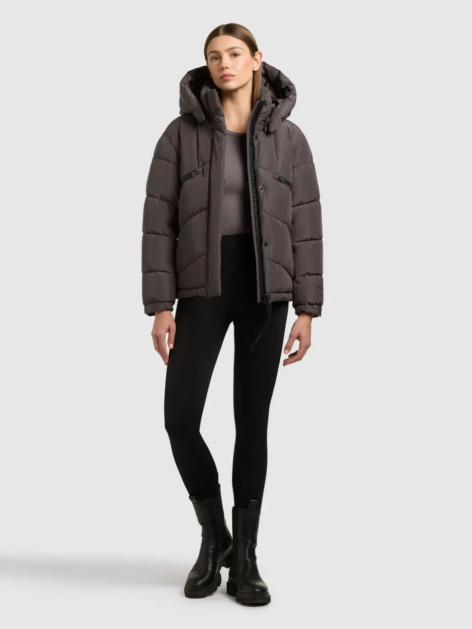 khujo-jacke-evande-graphite-grey-winterjacke-mit-abnehmbarer-kapuze image 1