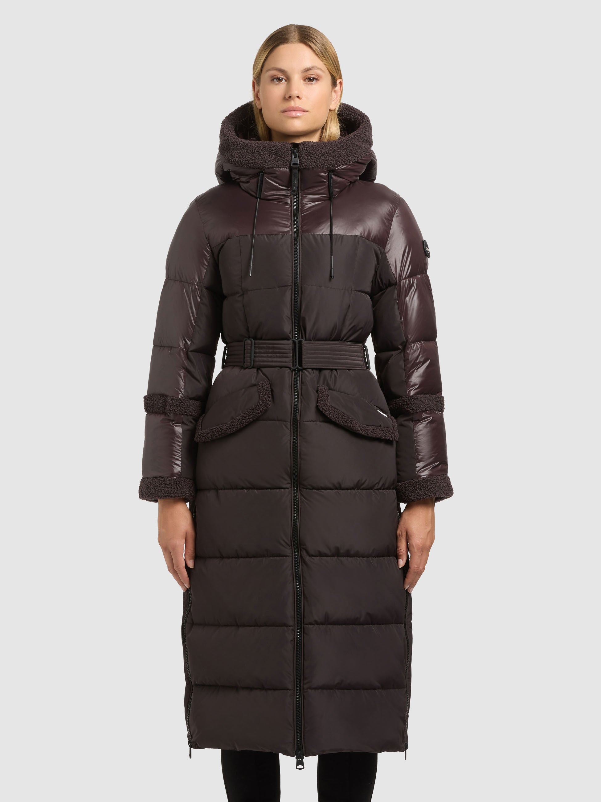 khujo-mantel-julita2-moody-plum-damen-steppmantel-wadenlang-mit-teddyfleece image 4