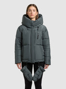 khujo-peeke2-damen-winterjacke-foam-green-mit-handschuhen-wattierte-steppjacke image 4