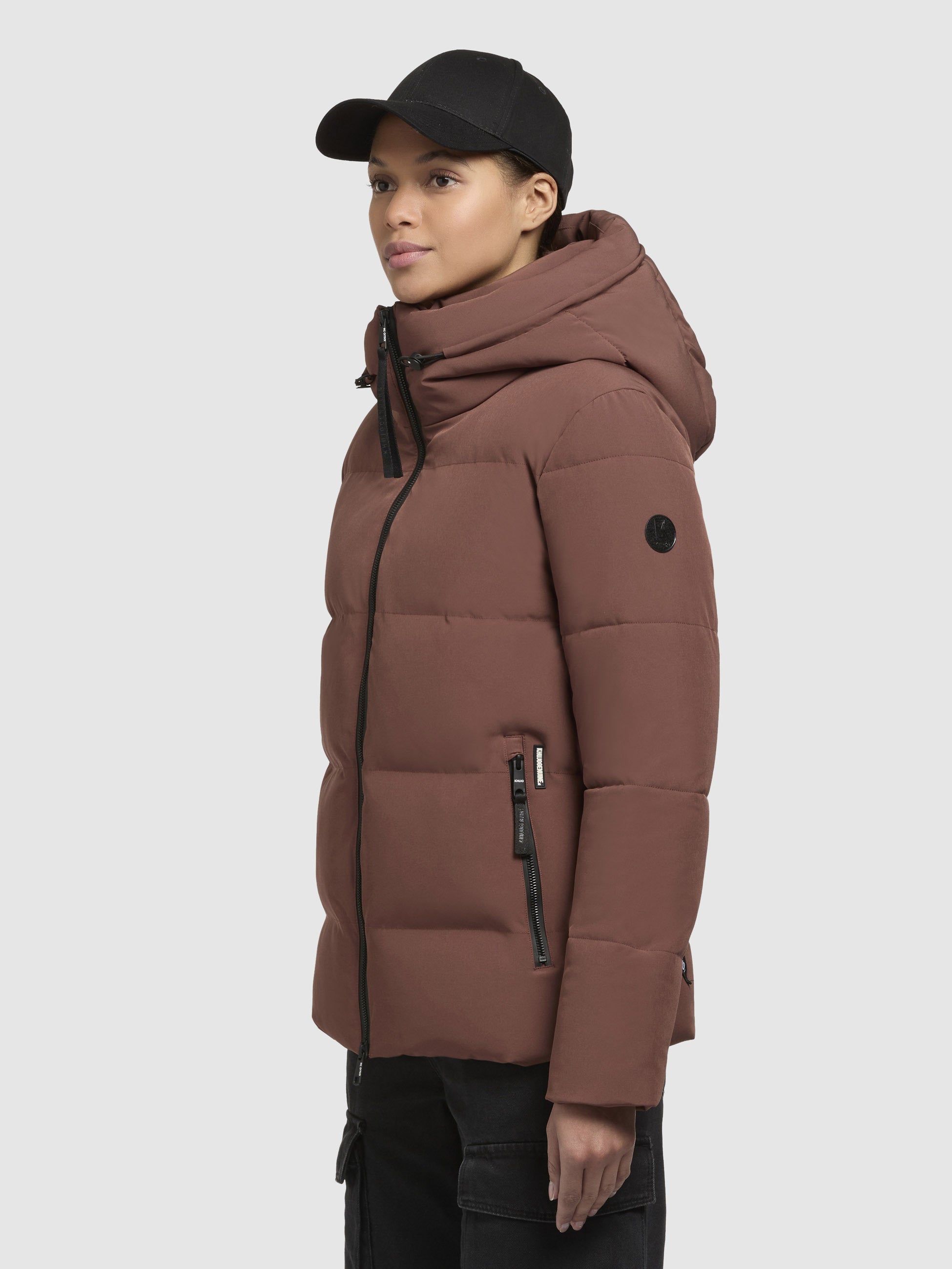 khujo-jacke-fanc2-rotbraun-wasserabweisende-steppjacke-damen-mit-kapuze image 5