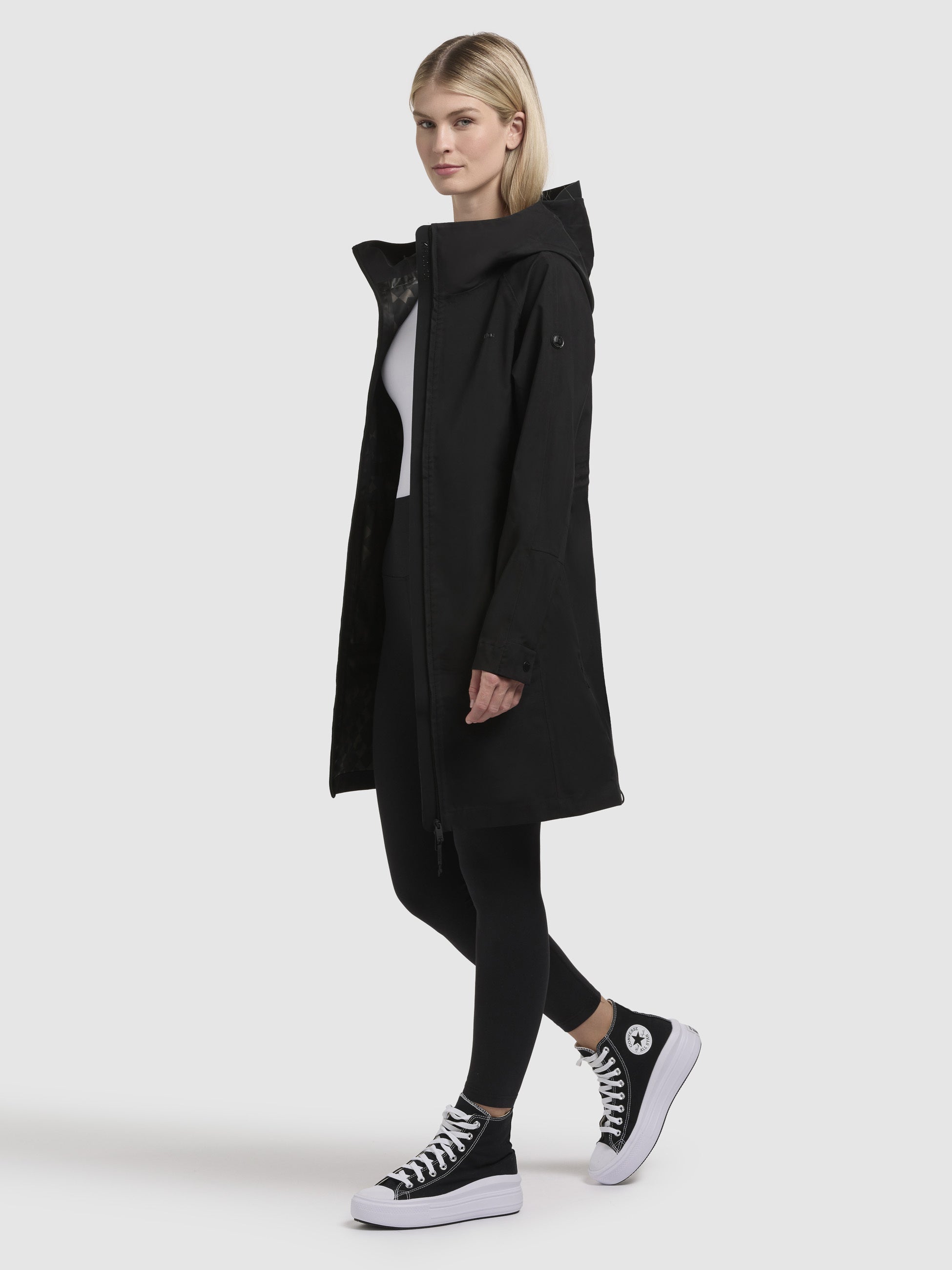khujo-mantel-sanni-schwarz-leichter-regenmantel-slim-fit-f-r-damen image 1