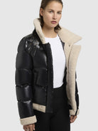 khujo-nessie-steppjacke-black-damen-kurzjacke-loose-fit-mit-teddyfleece image 8