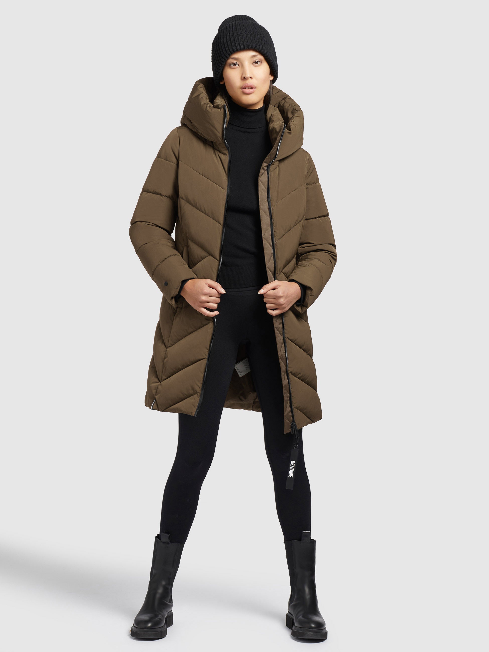 khujo-mantel-darka-damen-steppmantel-braun-regular-fit image 6